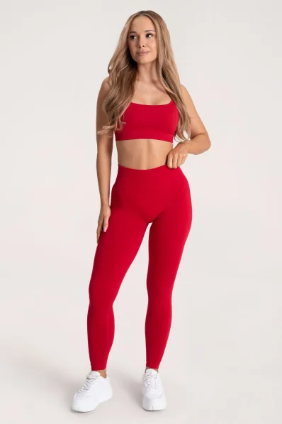 Gym Glamour Legíny Second Skin push up Červené