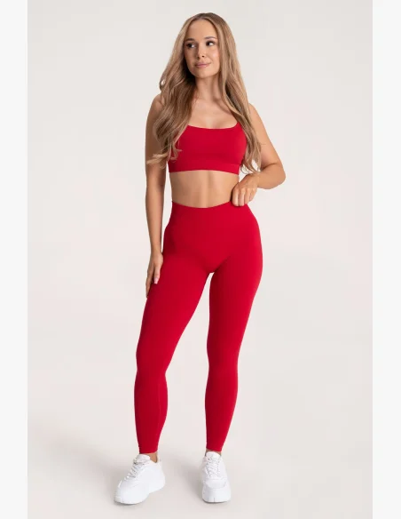Gym Glamour Legíny Second Skin push up Červené