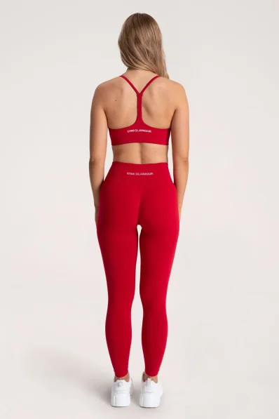 Gym Glamour Legíny Second Skin push up Červené 2