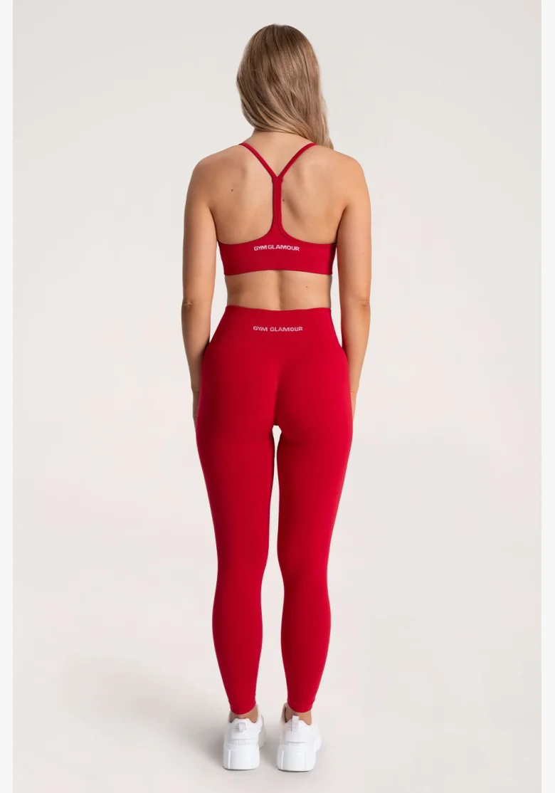 Gym Glamour Legíny Second Skin push up Červené