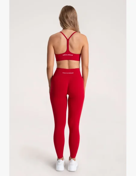 Gym Glamour Legíny Second Skin push up Červené
