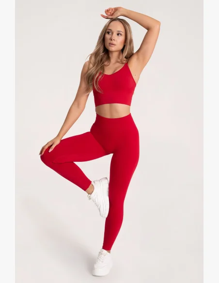 Gym Glamour Legíny Second Skin push up Červené