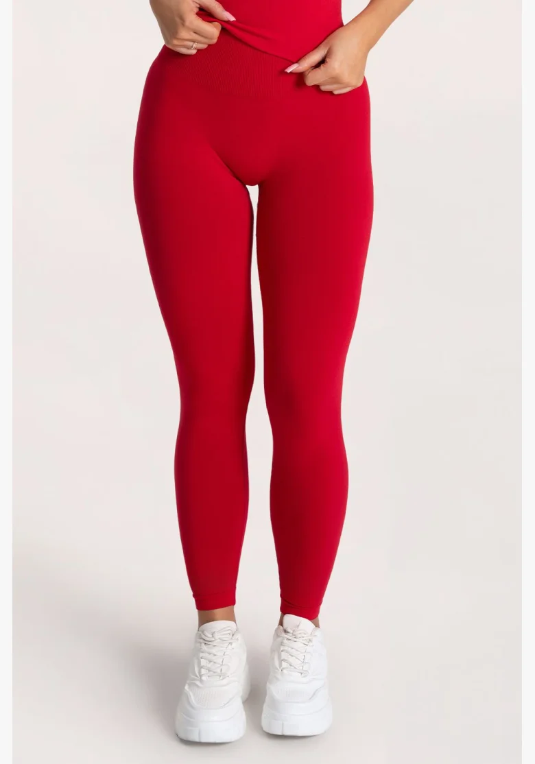 Gym Glamour Legíny Second Skin push up Červené