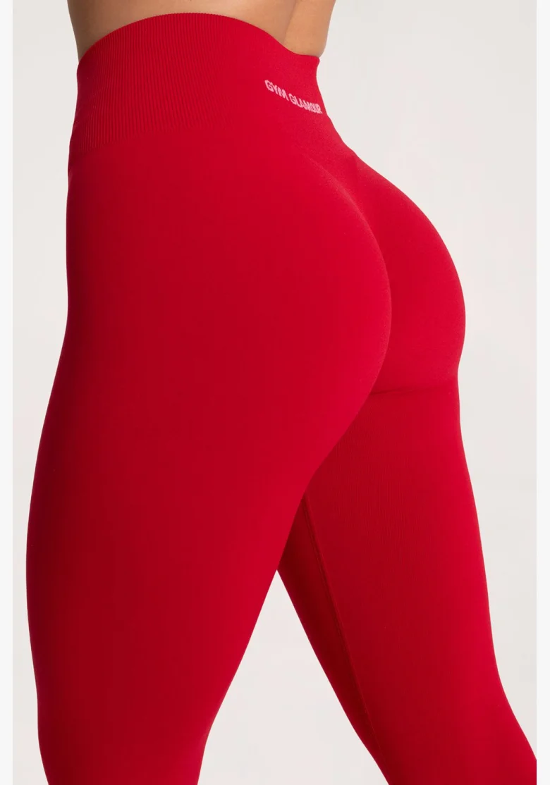 Gym Glamour Legíny Second Skin push up Červené