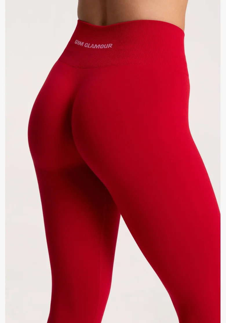 Gym Glamour Legíny Second Skin push up Červené