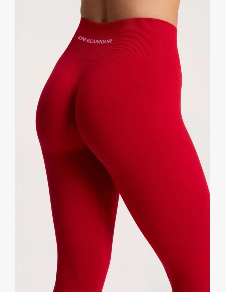 Gym Glamour Legíny Second Skin push up Červené