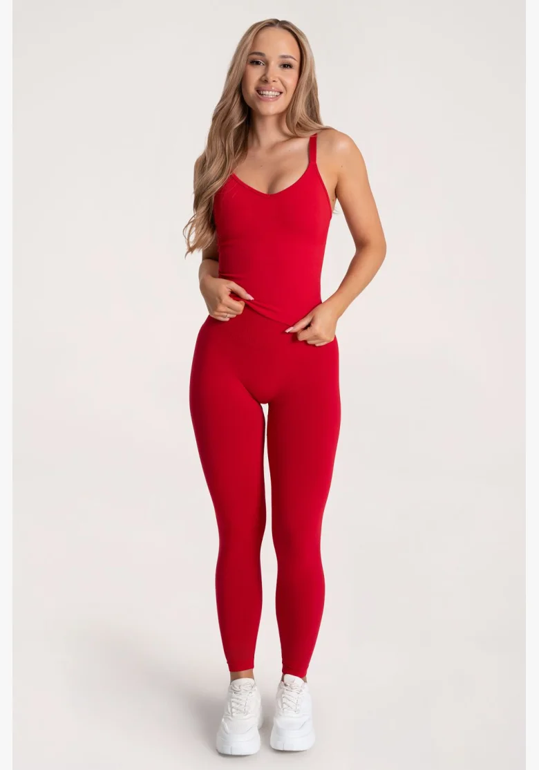 Gym Glamour Legíny Second Skin push up Červené