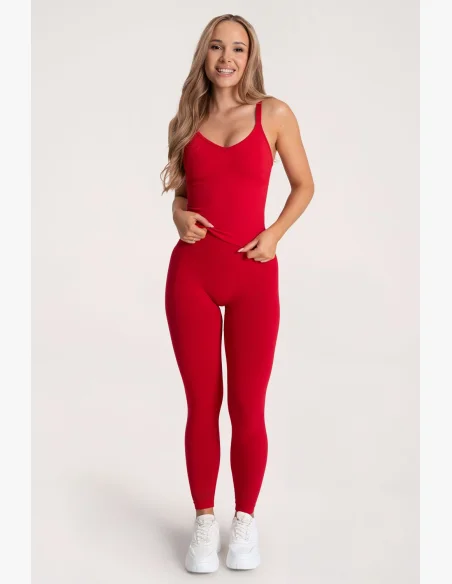Gym Glamour Legíny Second Skin push up Červené
