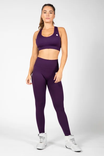 Gorilla Wear dámske bezšvové legíny Neiro – fialová