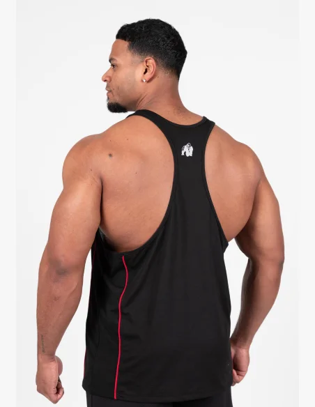 Gorilla Wear pánske tielko Casper Stringer – čierna / červená