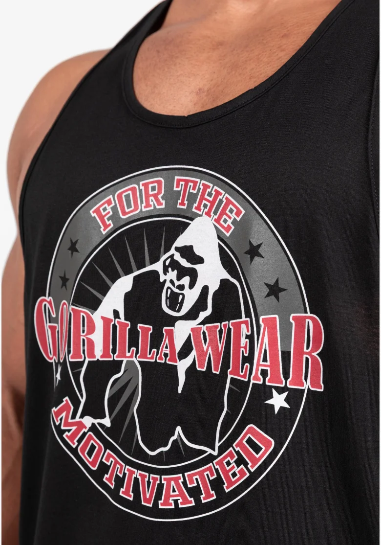 Gorilla Wear pánske tielko Casper Stringer – čierna / červená