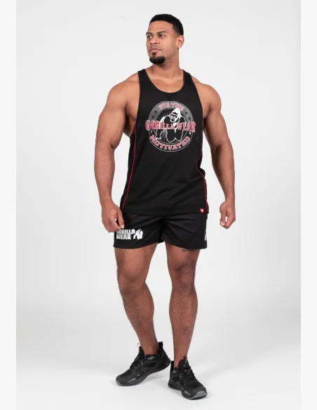 Gorilla Wear pánske tielko Casper Stringer – čierna / červená