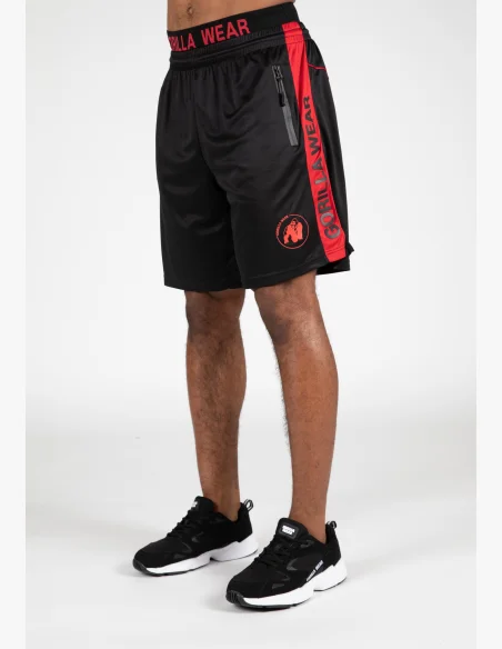 Gorilla Wear pánske šortky Atlanta – čierno/červené