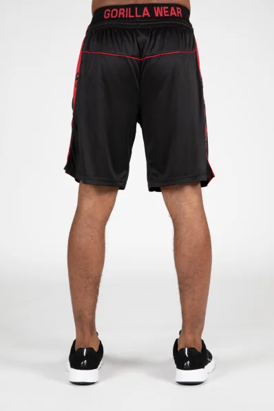 Gorilla Wear pánske šortky Atlanta – čierno/červené 2