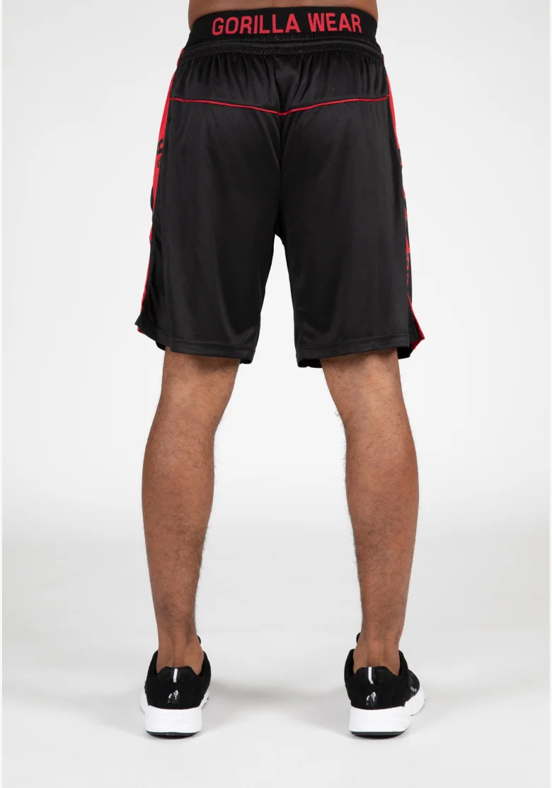 Gorilla Wear pánske šortky Atlanta – čierno/červené