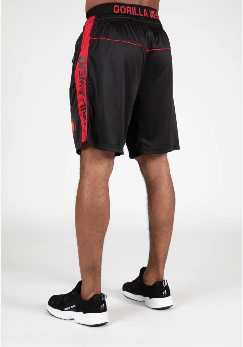 Gorilla Wear pánske šortky Atlanta – čierno/červené