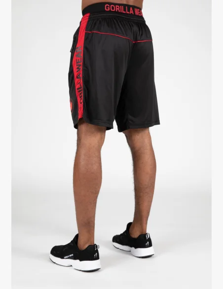 Gorilla Wear pánske šortky Atlanta – čierno/červené