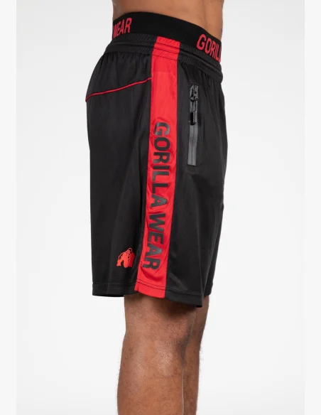 Gorilla Wear pánske šortky Atlanta – čierno/červené