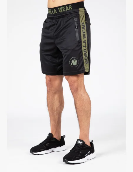 Gorilla Wear pánske šortky Atlanta – čierno/zelené