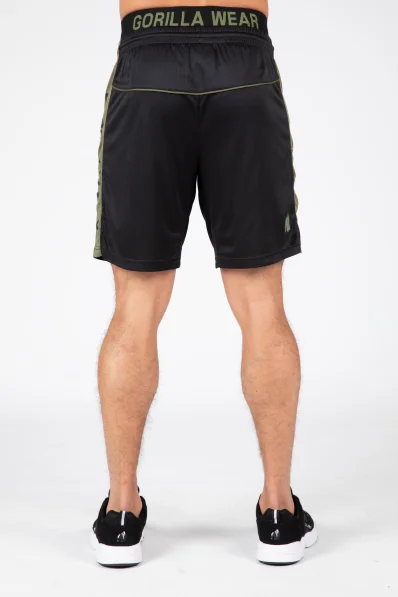 Gorilla Wear pánske šortky Atlanta – čierno/zelené 2