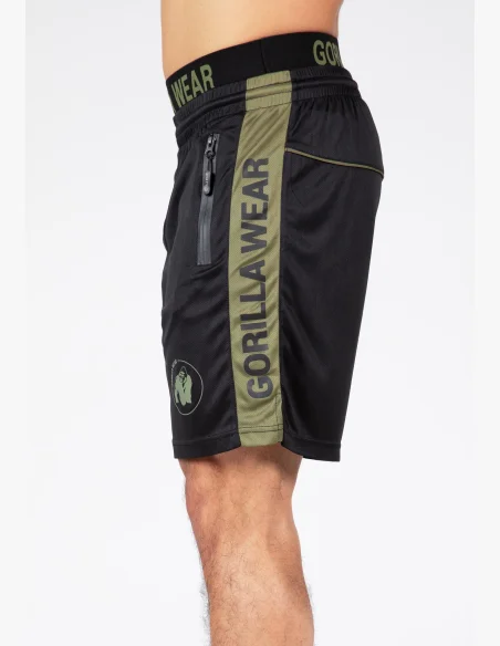 Gorilla Wear pánske šortky Atlanta – čierno/zelené