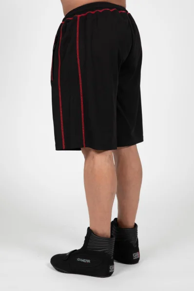 Gorilla Wear pánske šortky Marlow Mesh – čierna / červená 2