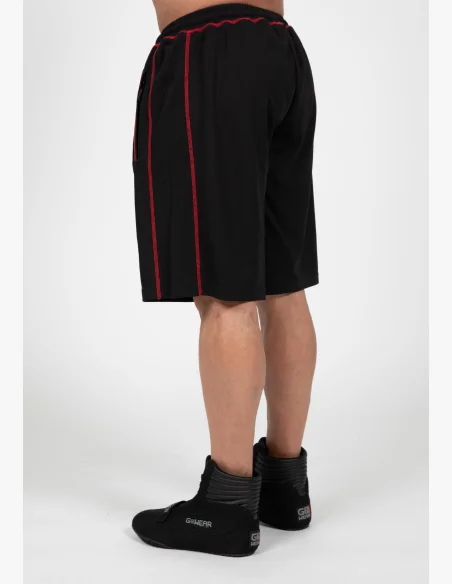 Gorilla Wear pánske šortky Marlow Mesh – čierna / červená