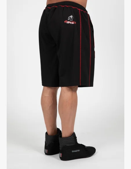 Gorilla Wear pánske šortky Marlow Mesh – čierna / červená