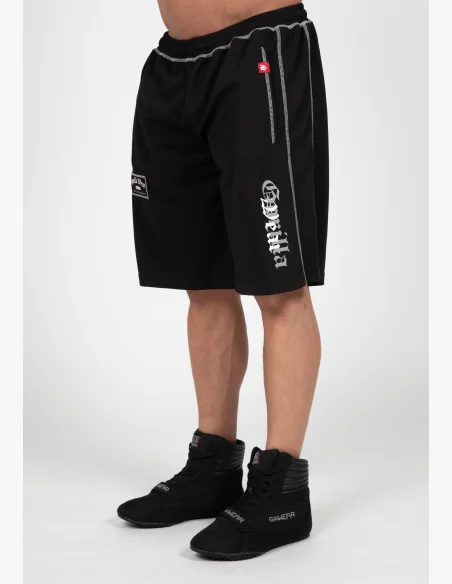 Gorilla Wear pánske šortky Marlow Mesh – čierna / sivá