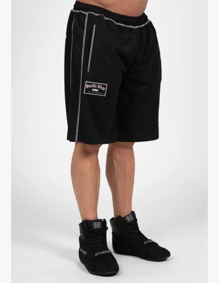 Gorilla Wear pánske šortky Marlow Mesh – čierna / sivá