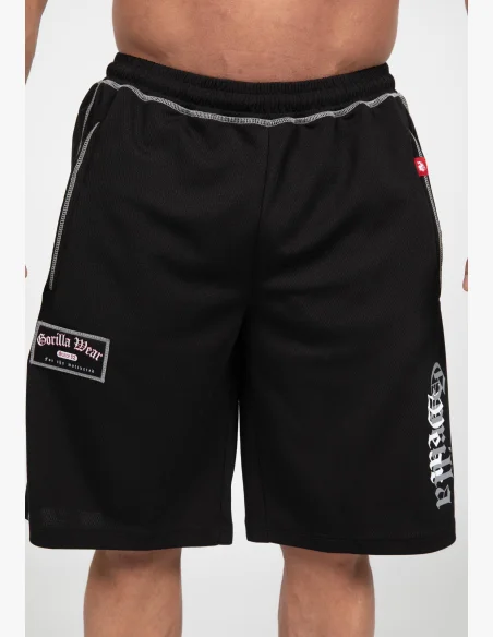 Gorilla Wear pánske šortky Marlow Mesh – čierna / sivá