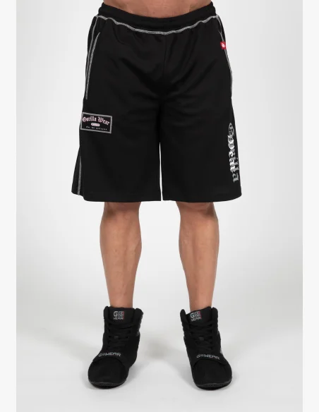 Gorilla Wear pánske šortky Marlow Mesh – čierna / sivá