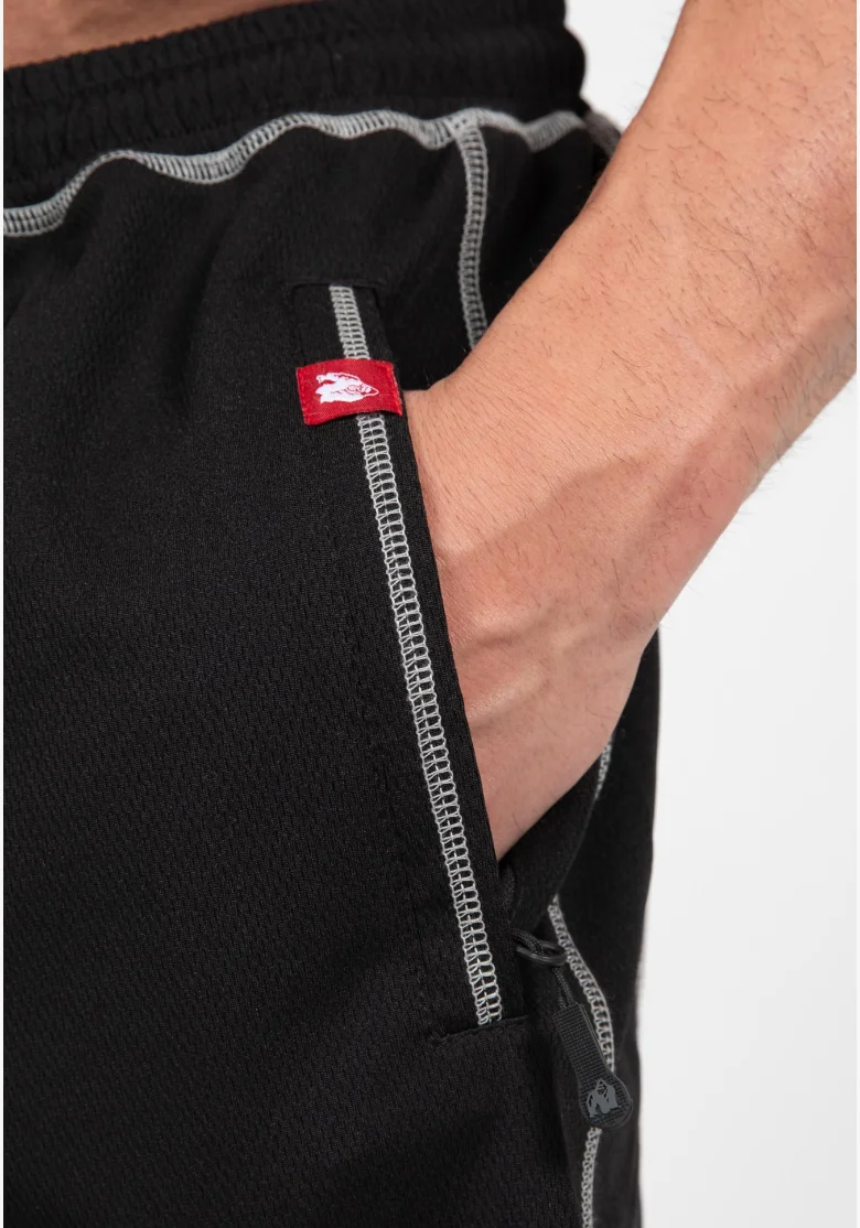 Gorilla Wear pánske šortky Marlow Mesh – čierna / sivá