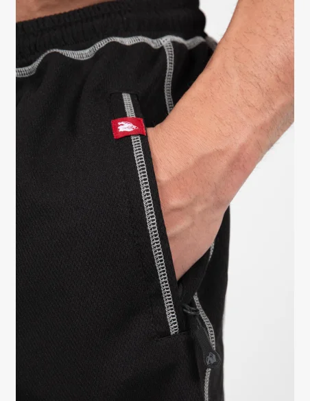 Gorilla Wear pánske šortky Marlow Mesh – čierna / sivá