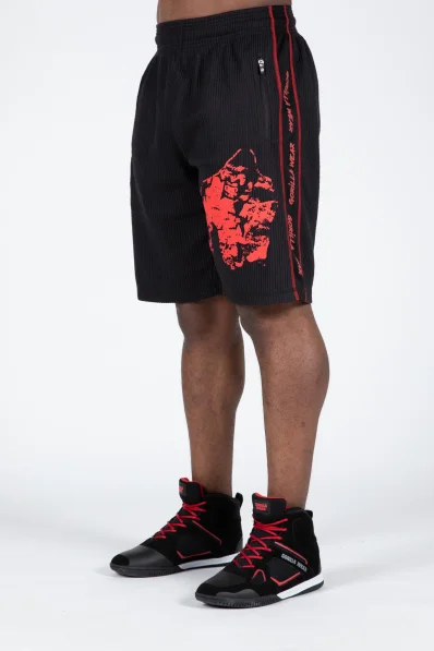 Gorilla Wear pánske šortky Buffalo Old School – čierna / červená