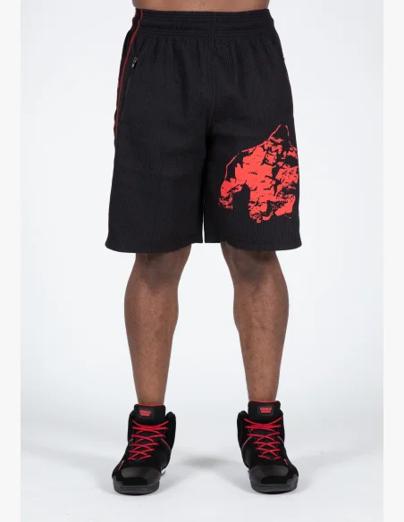 Gorilla Wear pánske šortky Buffalo Old School – čierna / červená