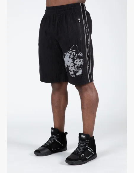 Gorilla Wear pánske šortky Buffalo Old School – čierna / sivá