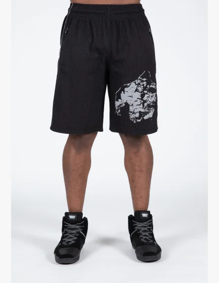 Gorilla Wear pánske šortky Buffalo Old School – čierna / sivá