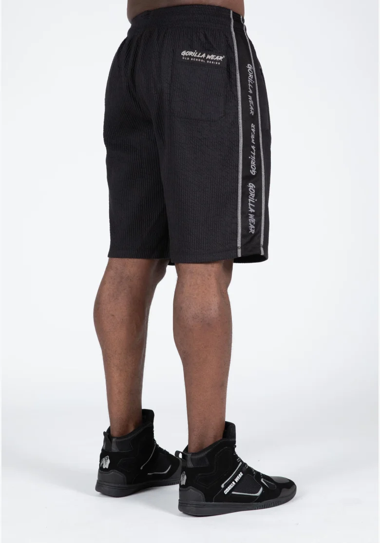 Gorilla Wear pánske šortky Buffalo Old School – čierna / sivá