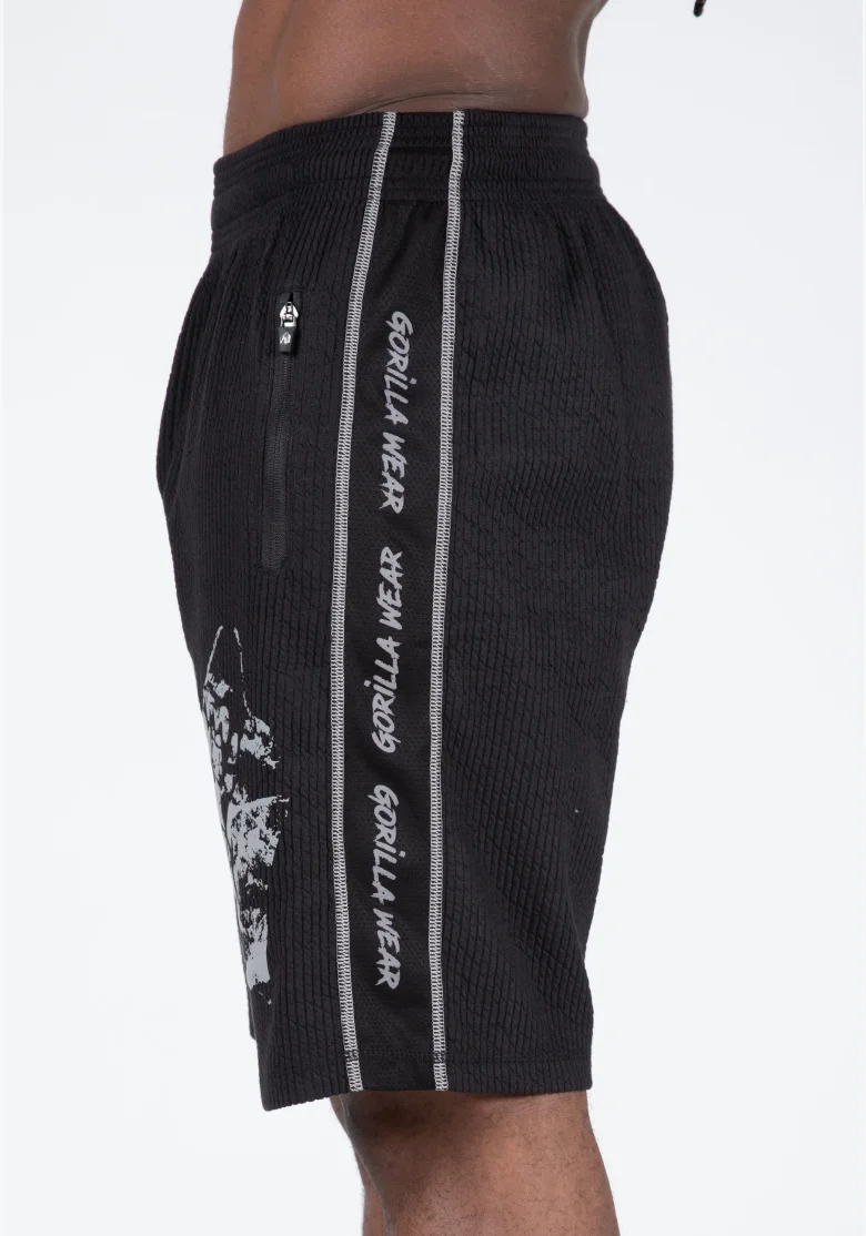 Gorilla Wear pánske šortky Buffalo Old School – čierna / sivá
