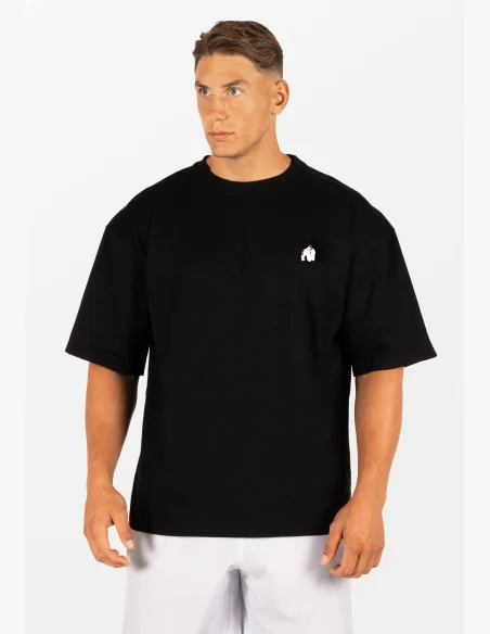 Gorilla Wear pánske oversized tričko Kingston – čierna