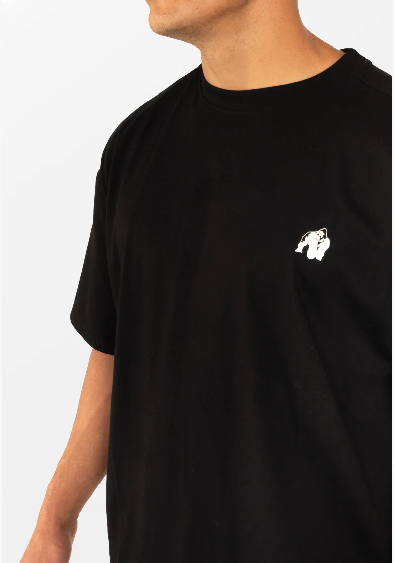 Gorilla Wear pánske oversized tričko Kingston – čierna