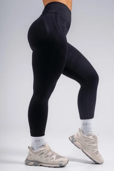 NEBBIA extra push-up legíny s vysokým pásom PRIMAL čierne 2