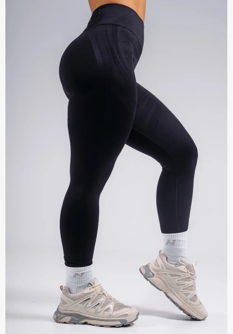 NEBBIA extra push-up legíny s vysokým pásom PRIMAL čierne