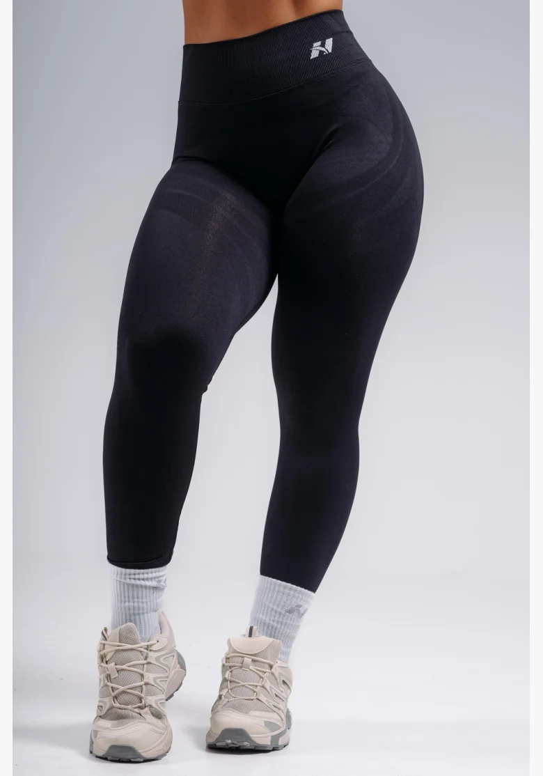 NEBBIA extra push-up legíny s vysokým pásom PRIMAL čierne
