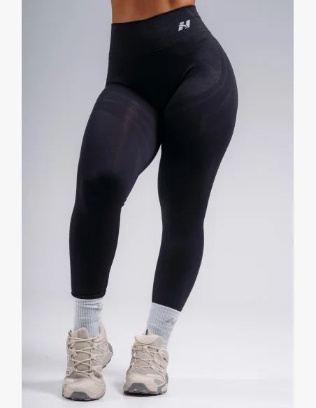 NEBBIA extra push-up legíny s vysokým pásom PRIMAL čierne