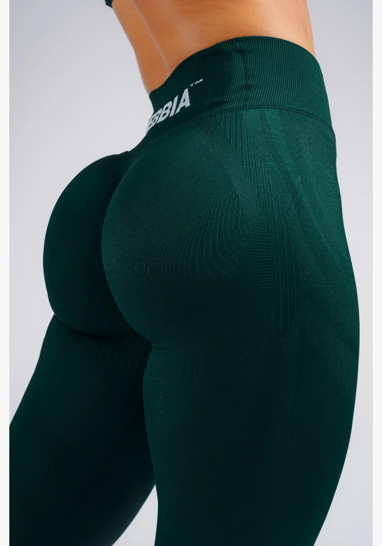 NEBBIA extra push-up legíny s vysokým pásom PRIMAL zelené