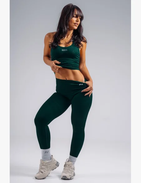 NEBBIA extra push-up legíny s vysokým pásom PRIMAL zelené