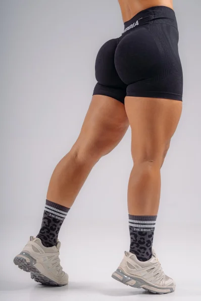 NEBBIA Extra push-up šortky PRIMAL čierne