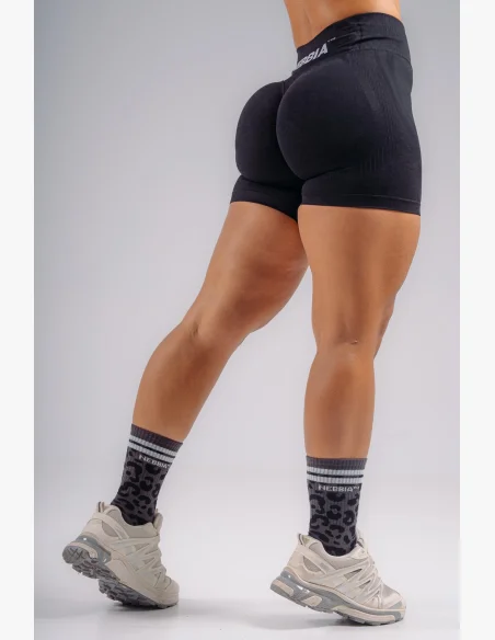 NEBBIA Extra push-up šortky PRIMAL čierne